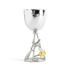 Pomegranate Kiddush Cup in Silver and Gold - Petroff Gallery - Judaica