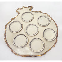 Pomegranate Seder Plate - Petroff Gallery -  - Marla Buck - Pomegranate Seder Plate