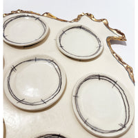 Pomegranate Seder Plate - Petroff Gallery -  - Marla Buck - Pomegranate Seder Plate
