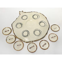 Pomegranate Seder Plate - Petroff Gallery -  - Marla Buck - Pomegranate Seder Plate