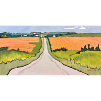 Potato Fields 20" x 40" - Petroff Gallery - Paintings