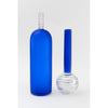 Potions Sari Blue Large Wine Bottle - Petroff Gallery - Glass Art