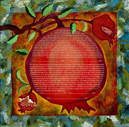 Precious Fruit Pomegranates - Petroff Gallery