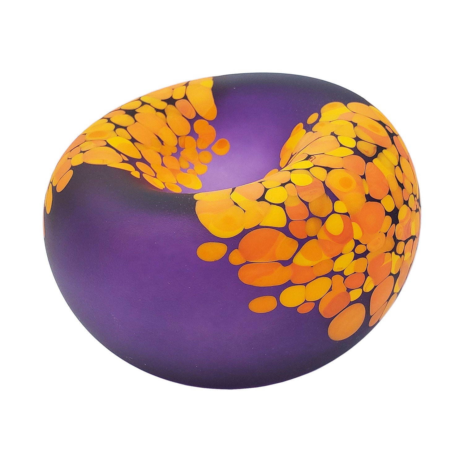 Purple & Orange Jelly Bowl - Petroff Gallery -  - Alexi and Mariel Hunter - Purple and Orange Jelly Bowl