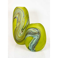 Medium Lime Ether Series - Petroff Gallery - Glass Art