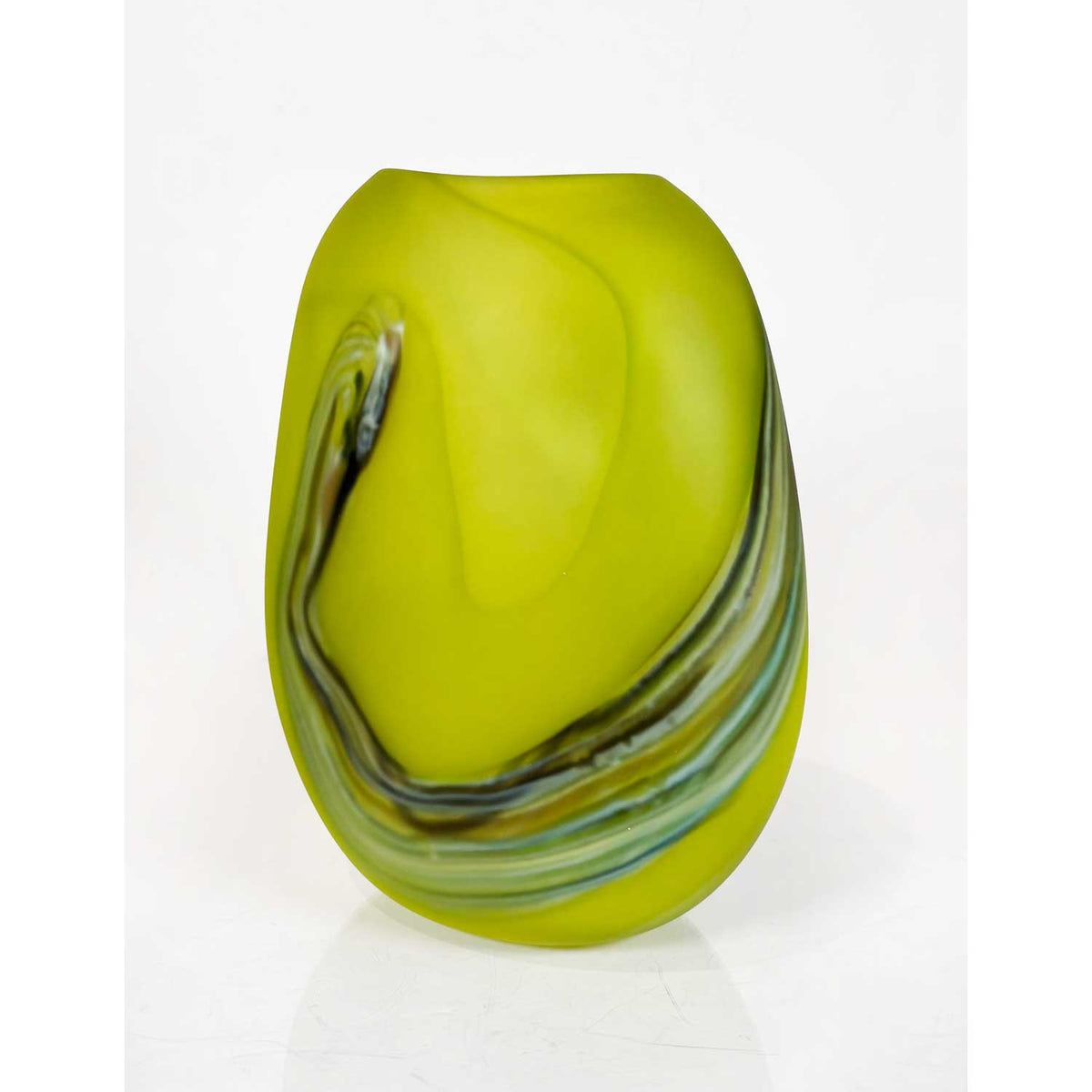 Medium Lime Ether Series - Petroff Gallery - Glass Art