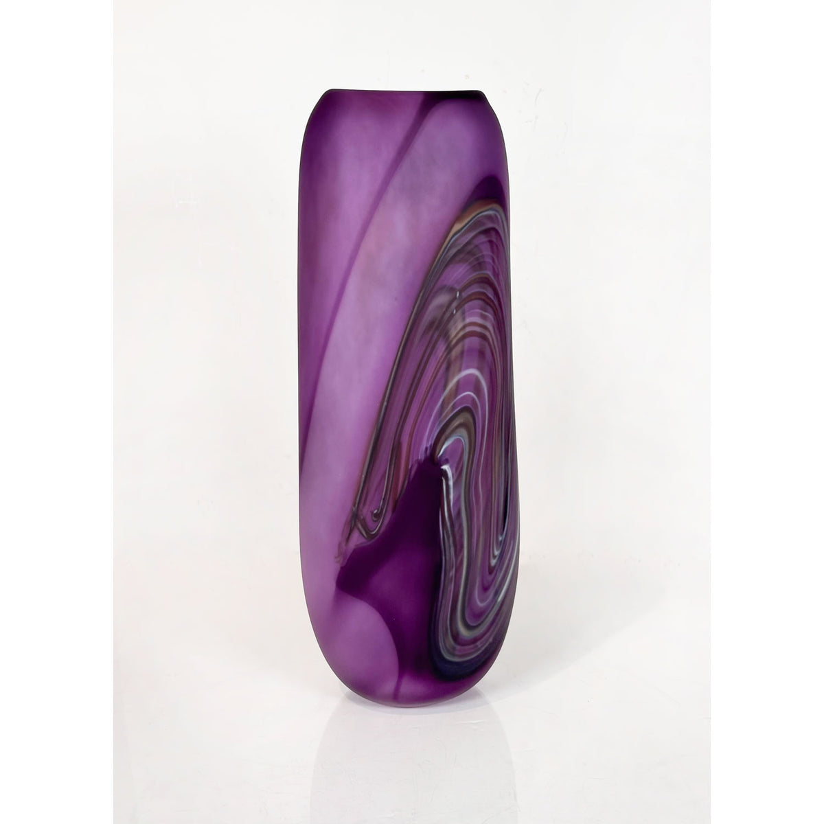 Tall Purple Ether Series - Petroff Gallery - Glass Art