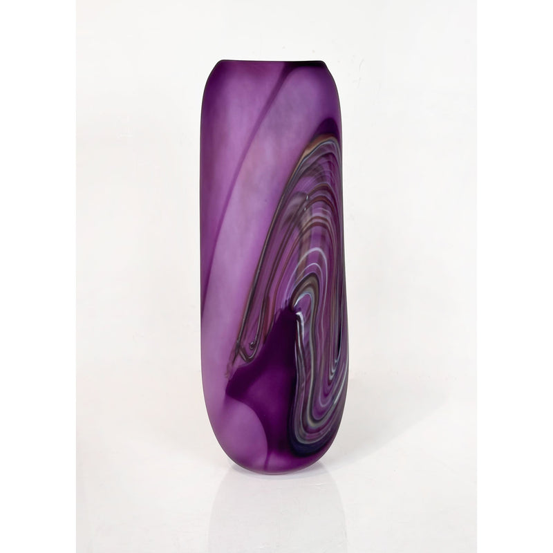 Tall Purple Ether Series - Petroff Gallery - Glass Art