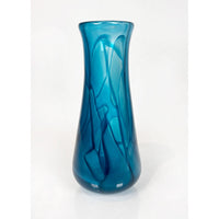 Tall Blue Fiori Series - Petroff Gallery - Glass Art