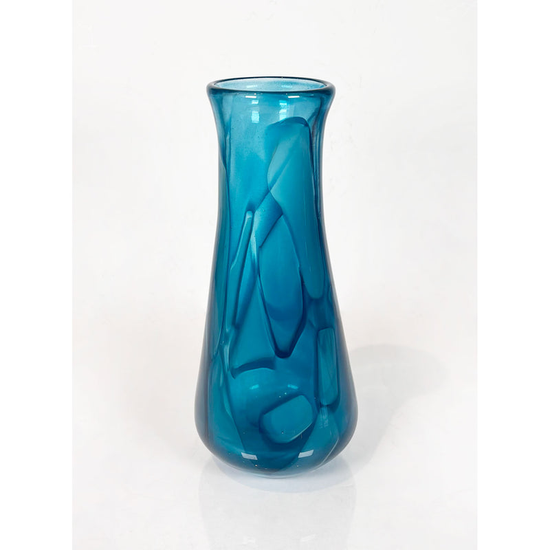 Tall Blue Fiori Series - Petroff Gallery - Glass Art