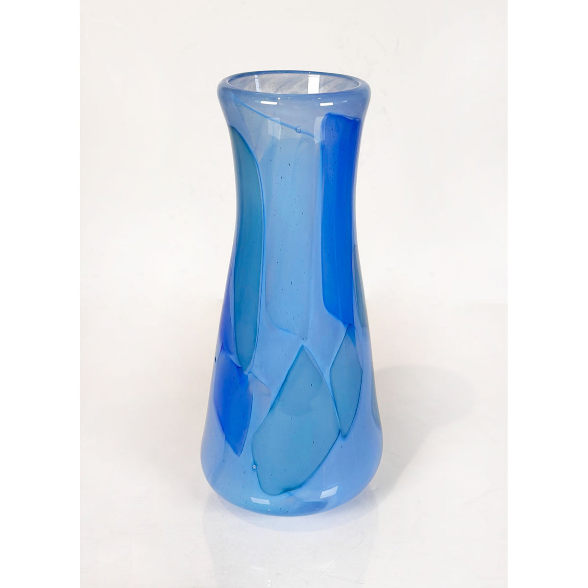 Tall Aqua Fiori Series - Petroff Gallery - Glass Art