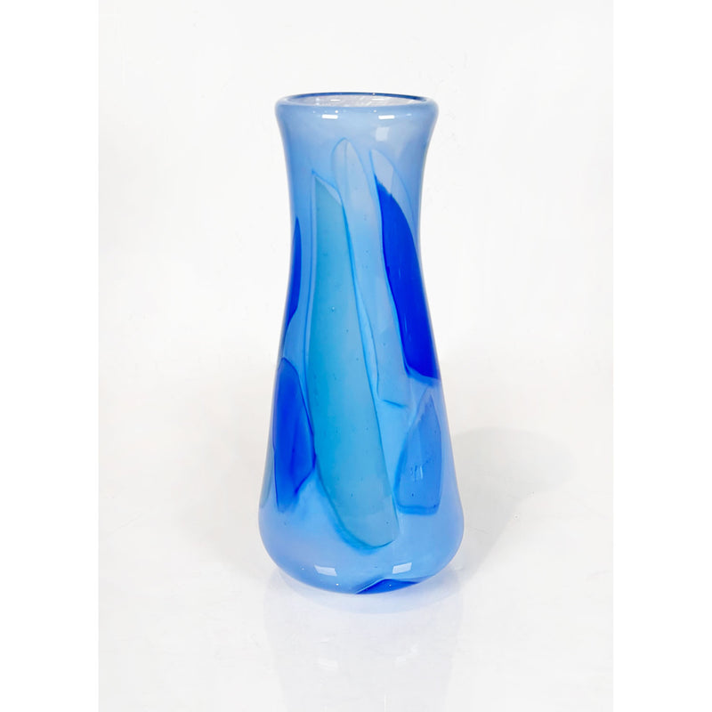 Tall Aqua Fiori Series - Petroff Gallery - Glass Art