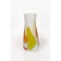 Tall White Fiori Series - Petroff Gallery - Glass Art