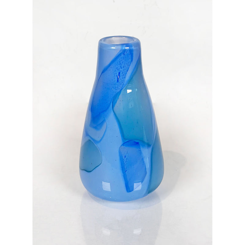 Medium Aqua Fiori Series - Petroff Gallery - Glass Art