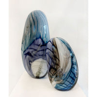 Ether Series Medium Steel Blue - Petroff Gallery - Glass Art