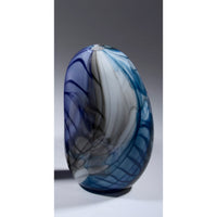Ether Series Medium Steel Blue - Petroff Gallery - Glass Art