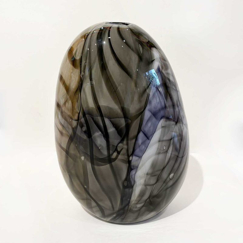 Ether Series Large Grey Topaz - Petroff Gallery - Glass Art
