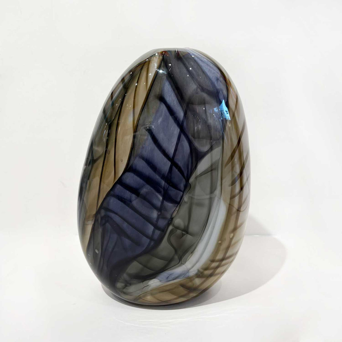 Ether Series Large Grey Topaz - Petroff Gallery - Glass Art