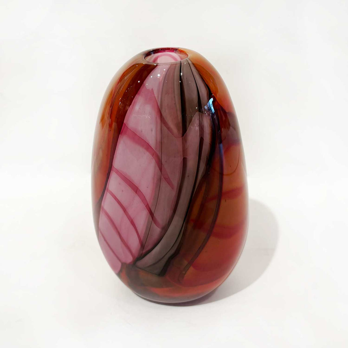 Ether Series Small Red Pink - Petroff Gallery - Glass Art