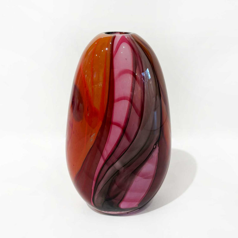 Ether Series Small Red Pink - Petroff Gallery - Glass Art