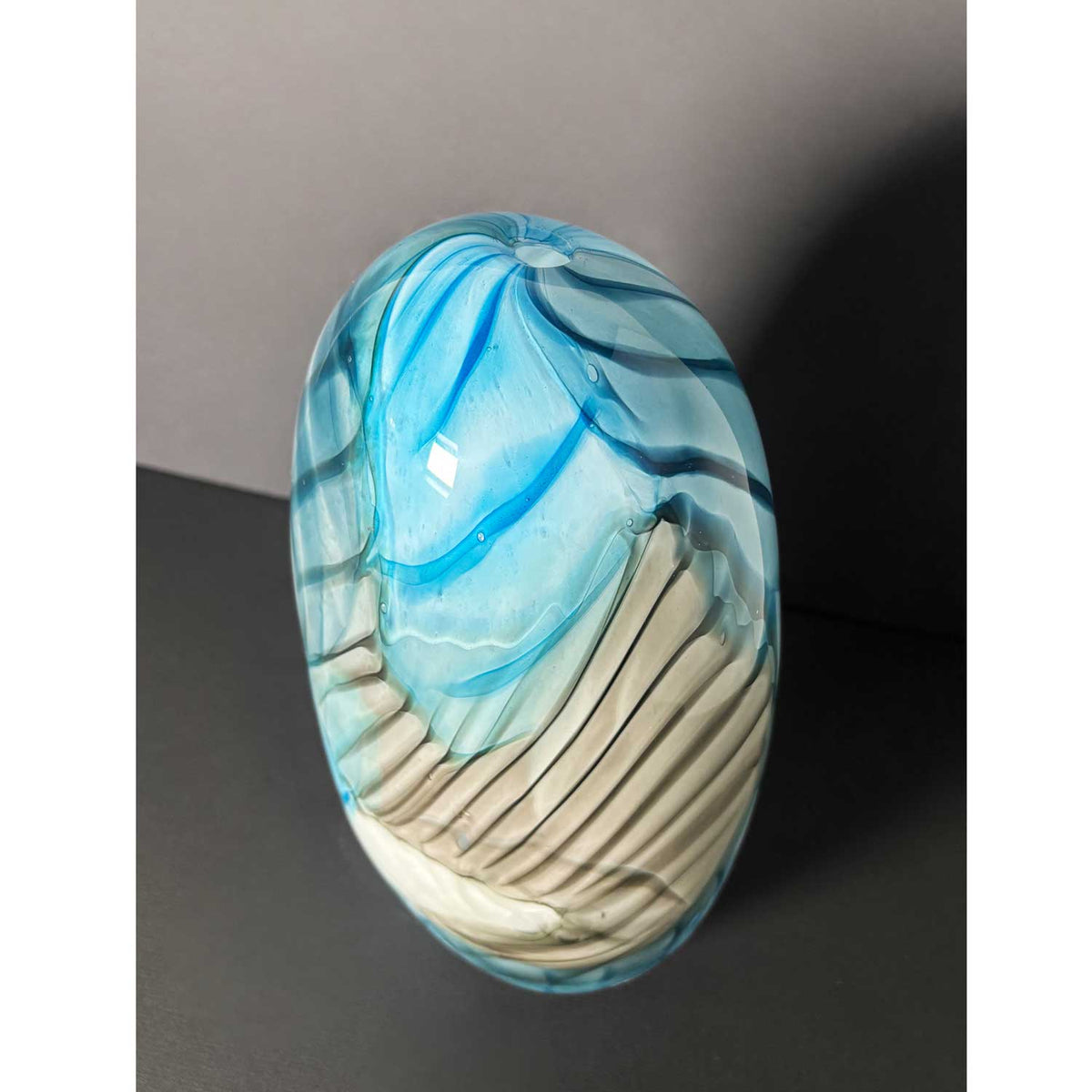 Eather Series Blue Grey - Petroff Gallery - Glass Art