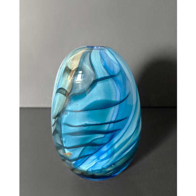 Eather Series Small Blue - Petroff Gallery - Glass Art