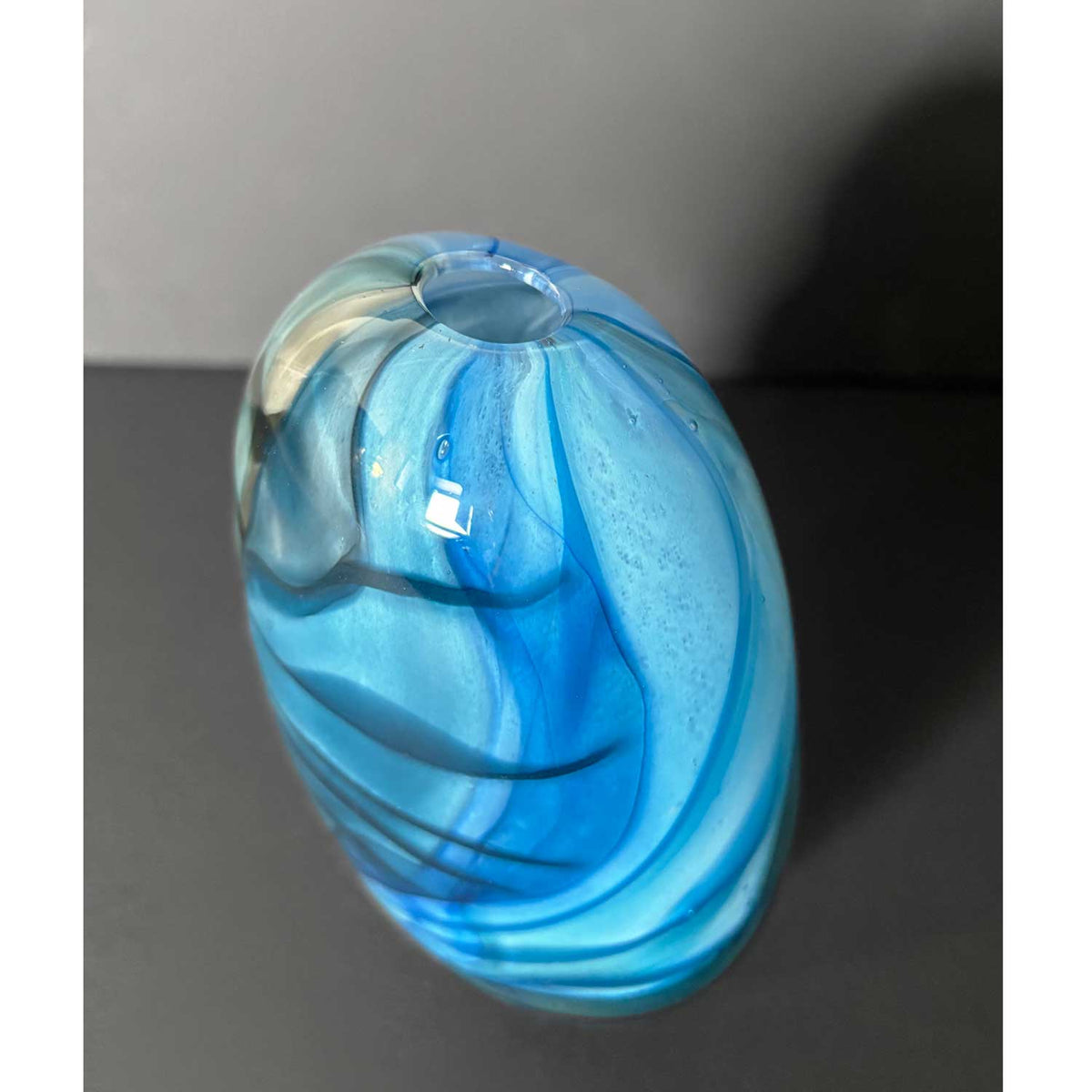 Eather Series Small Blue - Petroff Gallery - Glass Art