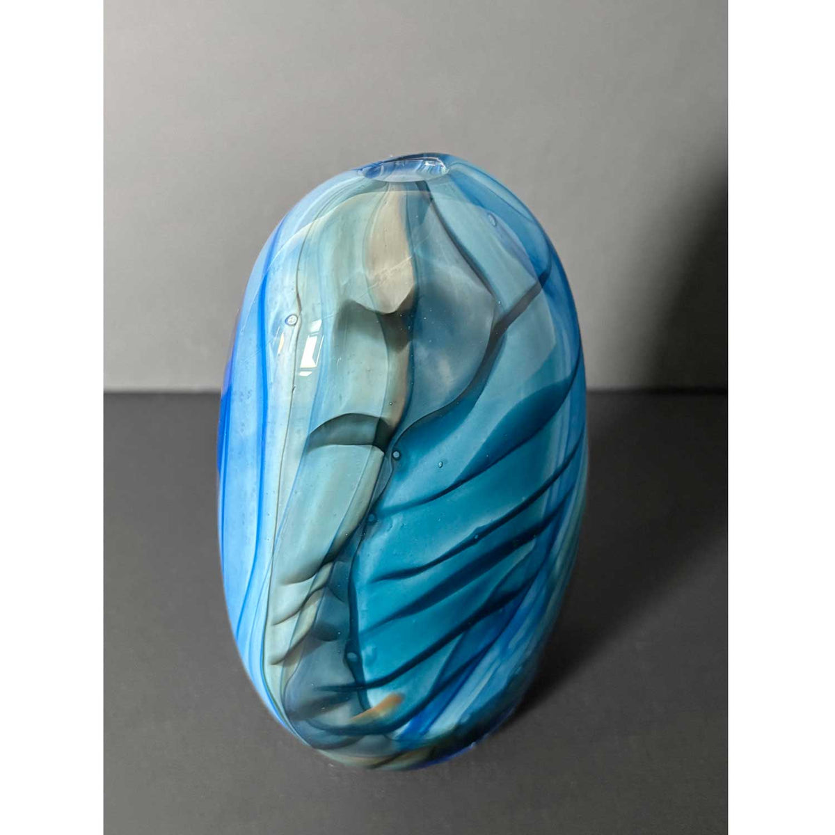 Eather Series Small Blue - Petroff Gallery - Glass Art