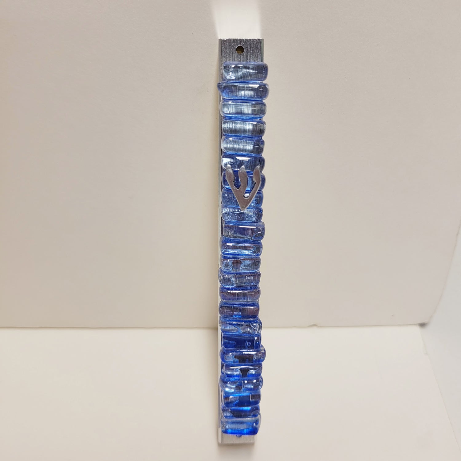 Marcela Rosemberg - Blue Glass Mezuzah