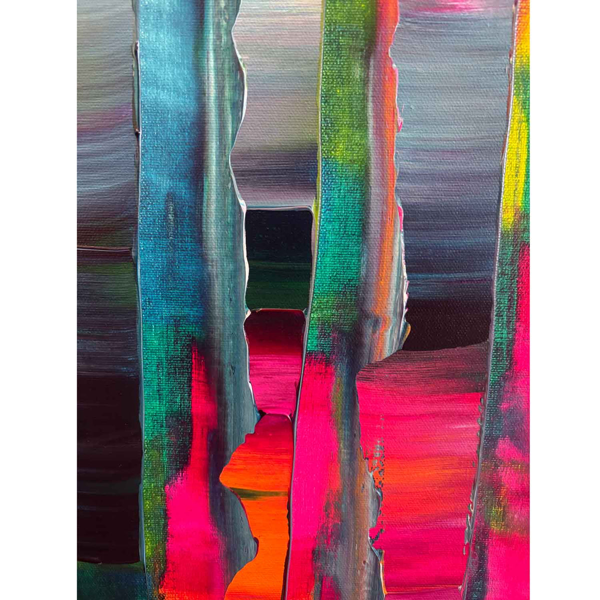 Walking in the Automnal Forest 40" x 40" - Petroff Gallery - Painting
