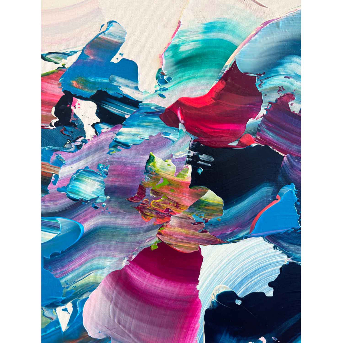 Feeling the Spark 40" x 40" - Petroff Gallery - Painting
