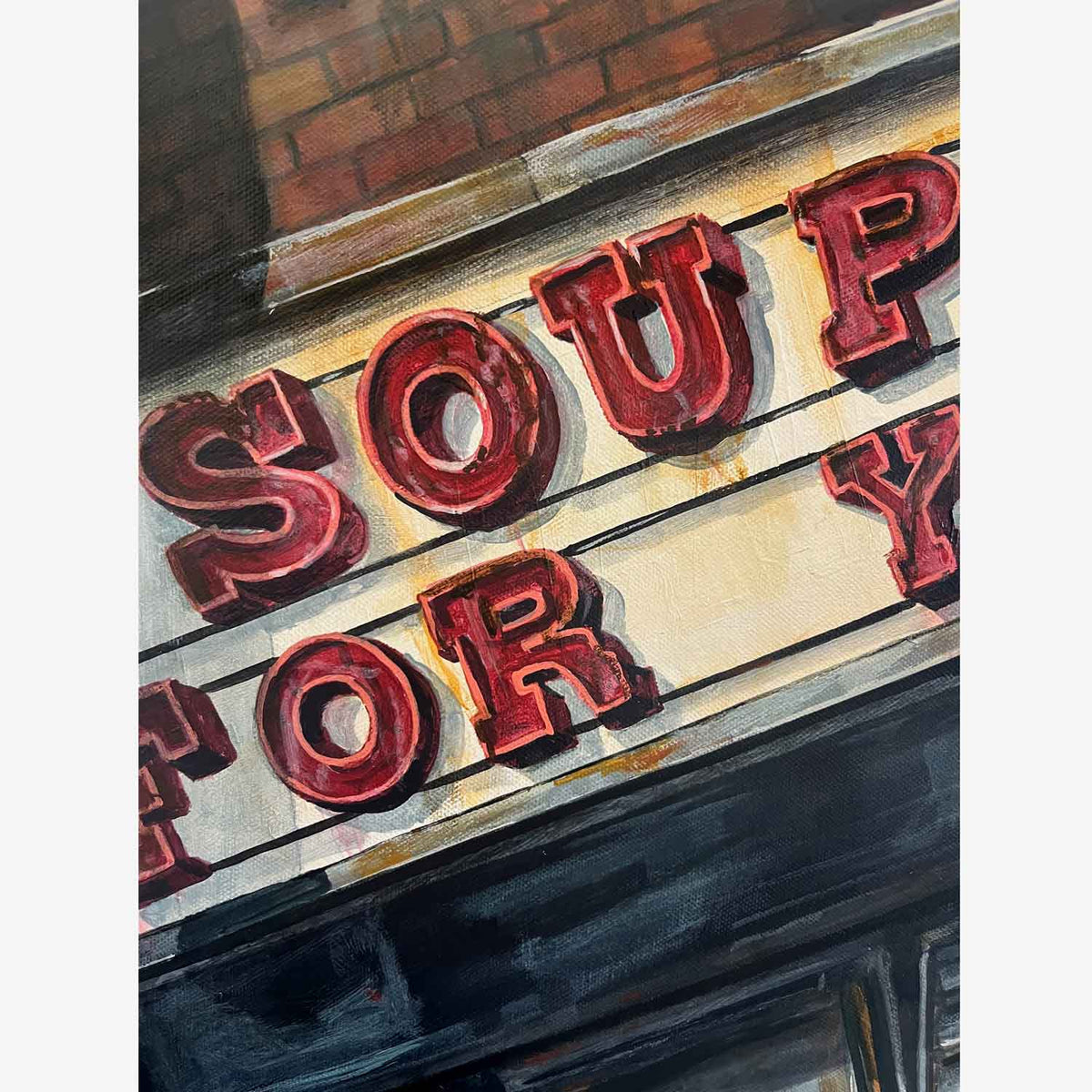 No Soup 24 x 24 - Petroff Gallery - Paintings 
