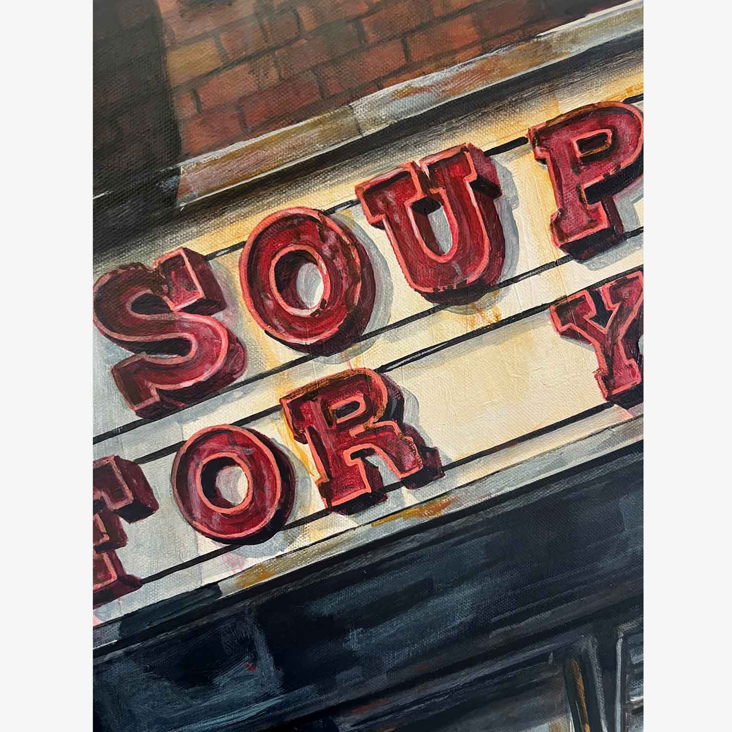 No Soup 24 x 24 - Petroff Gallery - Paintings 