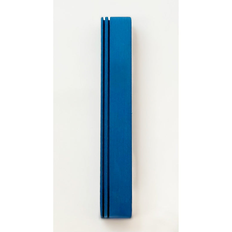 Rail Mezuzah - Blue - Petroff Gallery -  - Adi Sidler - Rail Mezuzah Blue, 6" tall