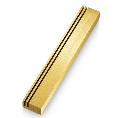 Rail Mezuzah - Gold - Petroff Gallery -  - Adi Sidler - Rail Mezuzah Gold, 6" tall