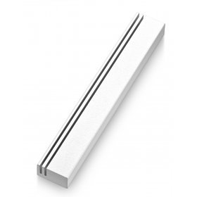 Rail Mezuzah - White - Petroff Gallery -  - Adi Sidler - Rail Mezuzah White, 6" tall