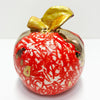 Red Graffiti Apple - Petroff Gallery -  - Marla Buck - Red Graffiti Apple, 4.5" x 4.5" x 5"