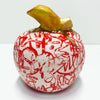 Red Graffiti Apple - Petroff Gallery -  - Marla Buck - Red Graffiti Apple, 4.5" x 4.5" x 5"
