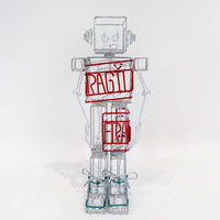 Robot White (Handle with care) - Petroff Gallery - Mixed Media Art