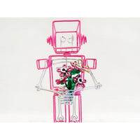 Robot Pink - Petroff Gallery - Mixed Media Art