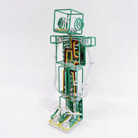 Robot Green (Overgrown) Side View - Petroff Gallery - Mixed Media Art