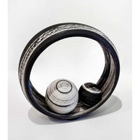 Round Ceramic Sculpture Petroff Gallery 