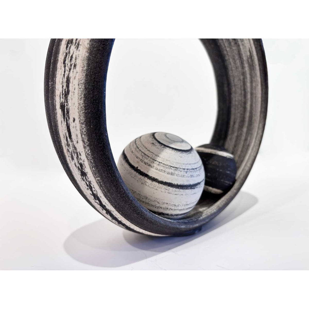 Round Ceramic Sculpture Petroff Gallery 