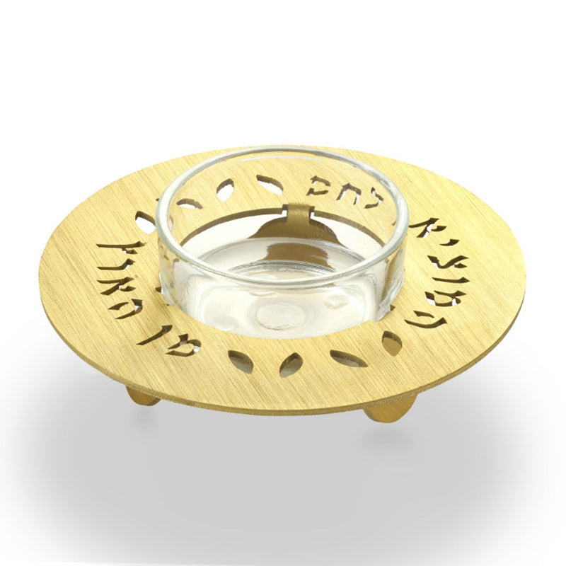 Round Salt Dish - Gold - Petroff Gallery -  - Adi Sidler- round salt dish gold