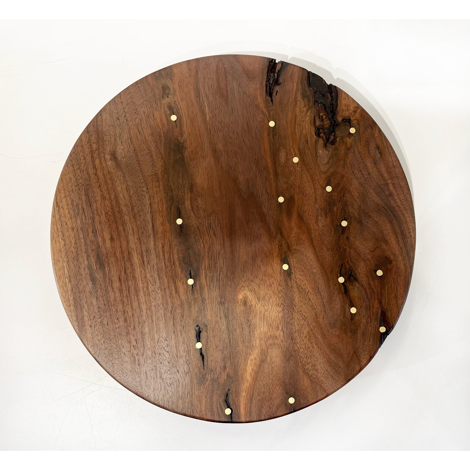 Round Seder Plate with Brass Dishes - Petroff Gallery -  - Debra Braun - Round Seder Plate with Brass Dishes, 12" diameter
