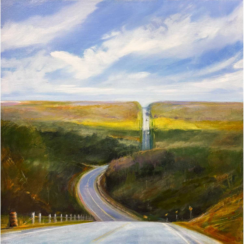 S-Bend 20" x 20" - Petroff Gallery - Painting