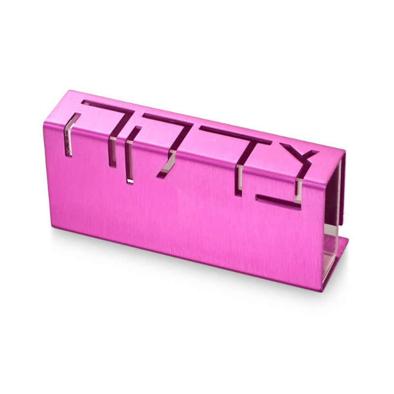Tzedakah Box - Pink - Petroff Gallery - Judaica