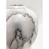 Shu-Chen Cheng - White Horse Hair Vase, 9.5" x 7" x 7"