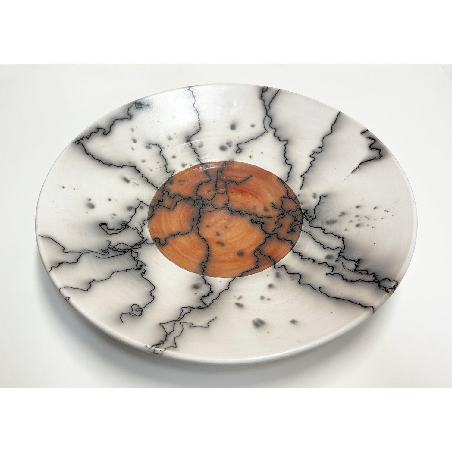 Shu-Chen Cheng - Medium Horse Hair Plate, 13" diameter