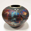 raku vase - petroff gallery - ceramic art